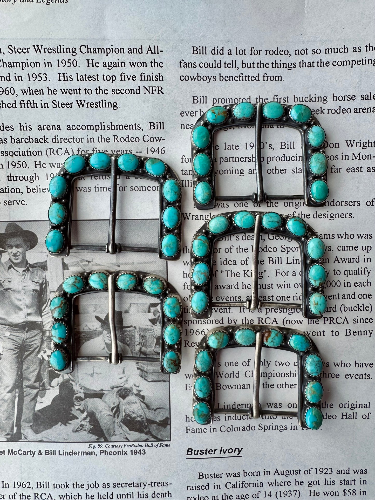 The Uno Hebillas Turquoise Buckles