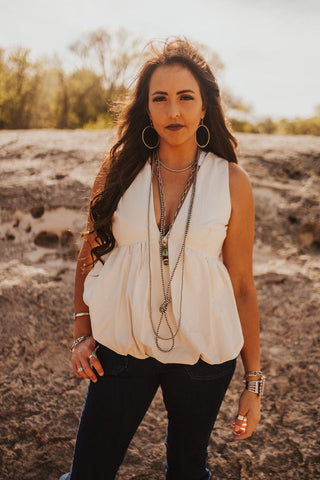 The Acres Button Up-Teal