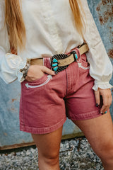The Howdy Hanny Rose Denim Shorts