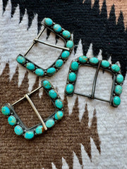 The Uno Hebillas Turquoise Buckles