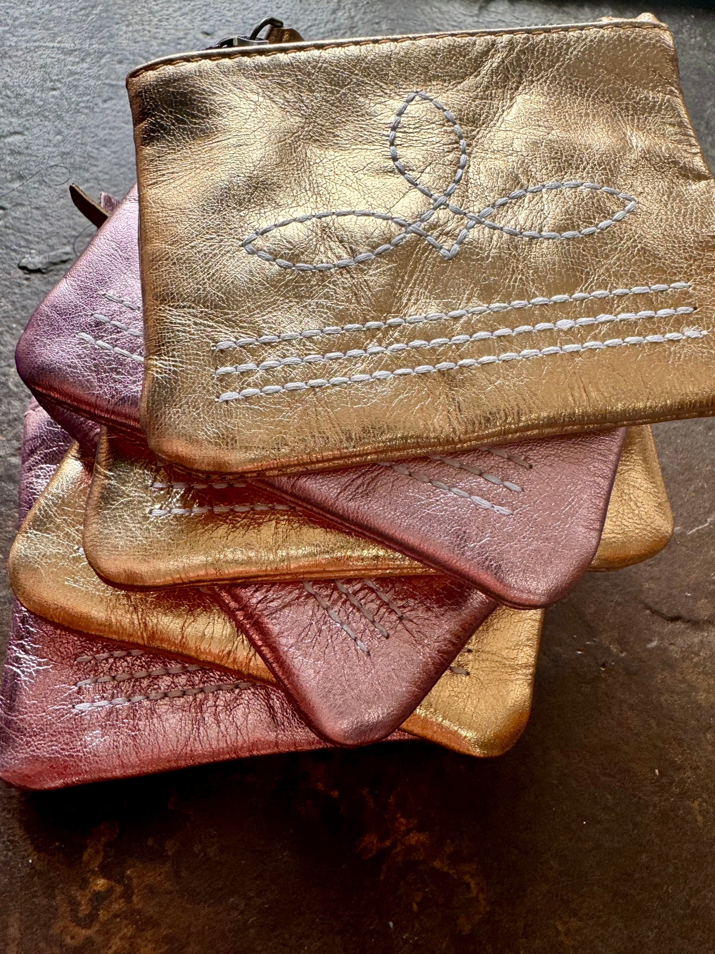 The Brillante Boot Stitch Pouch