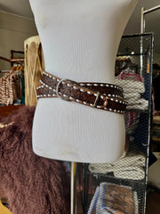 Vintage Brown Buckstitch
