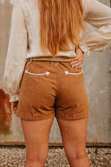 The Howdy Hanny Tan Denim Shorts