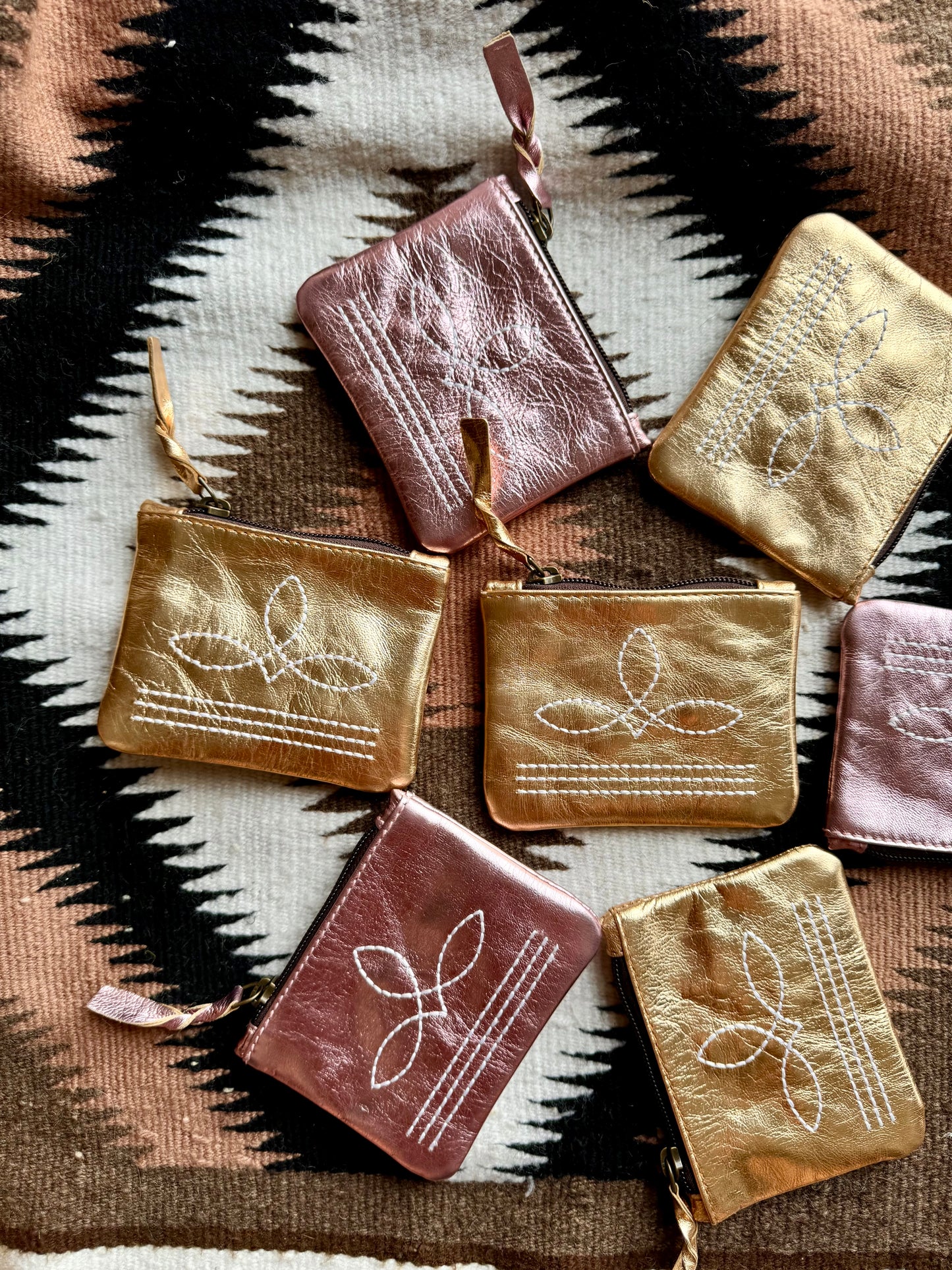The Brillante Boot Stitch Pouch