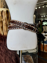 Vintage Brown Buckstitch