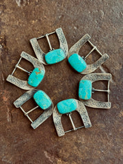 The Azul Hebillas Turquoise Buckles