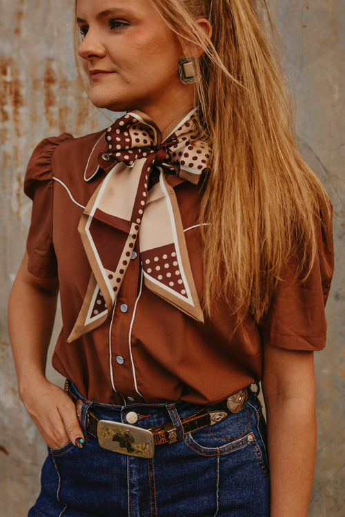 The Mocha Pearl Snap
