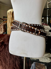 Vintage Brown Buckstitch