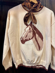 The Yoakum Horse Sweater