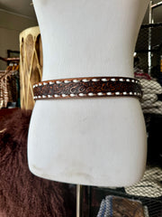 Vintage Brown Buckstitch