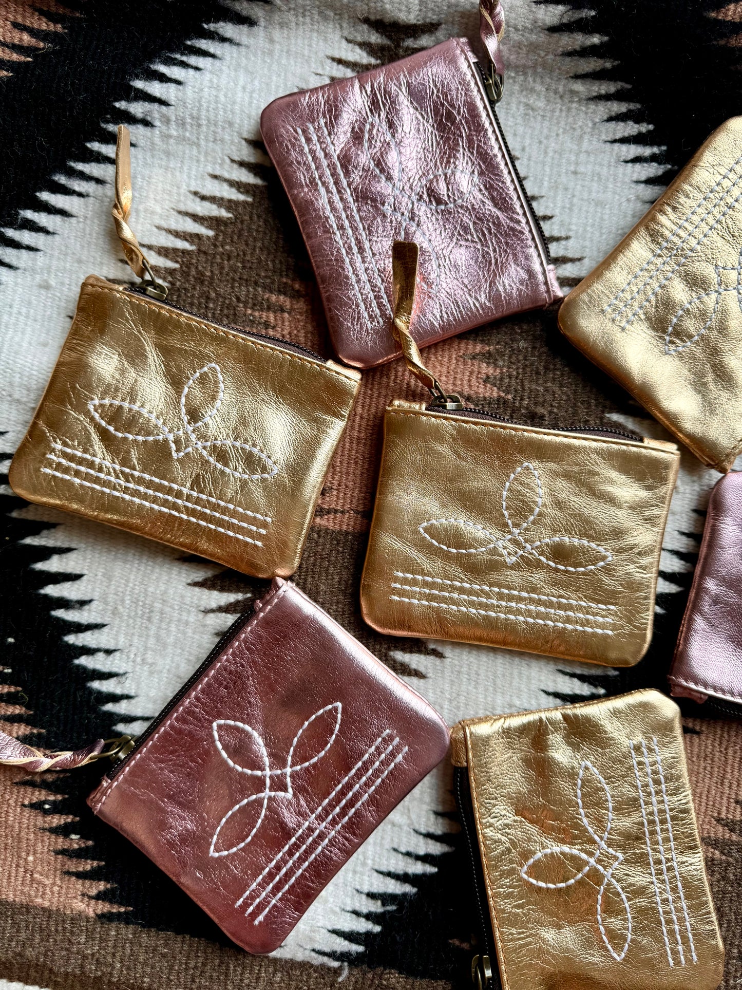 The Brillante Boot Stitch Pouch