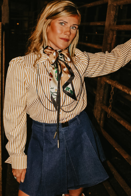 The Howdy Hanny Stripe Pearl Snap