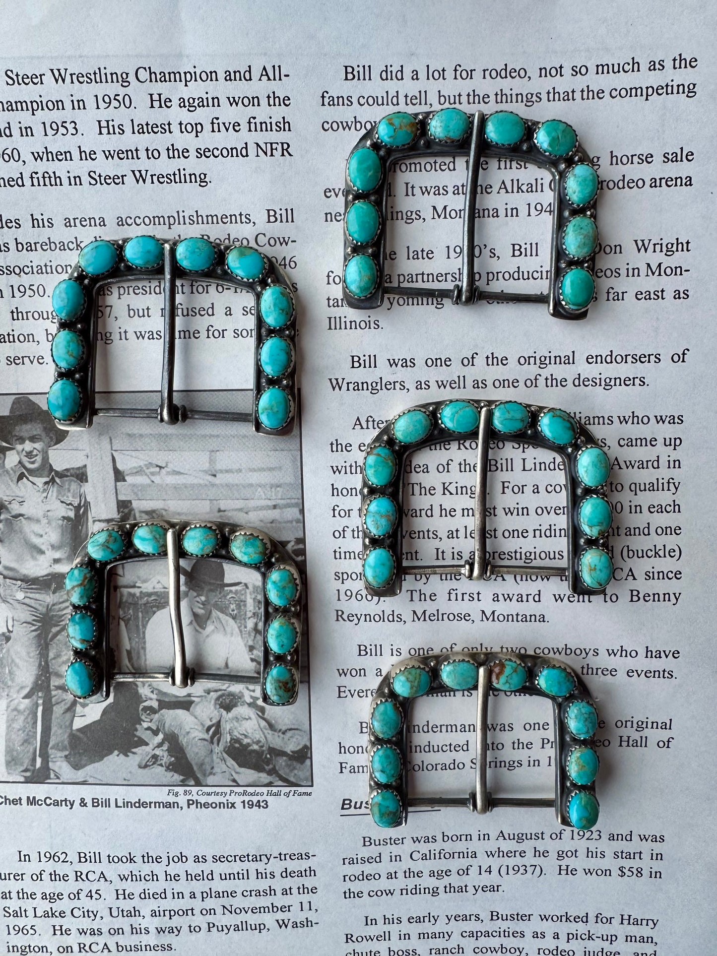 The Uno Hebillas Turquoise Buckles