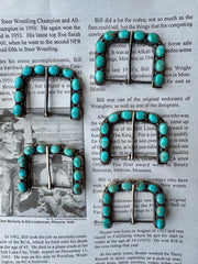 The Uno Hebillas Turquoise Buckles
