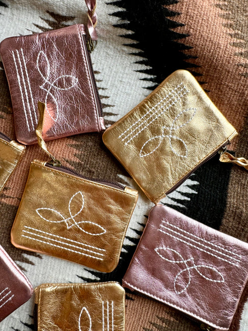 The Brillante Boot Stitch Pouch