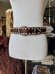 Vintage Brown Buckstitch