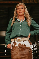 The Howdy Hanny Emerald Pearl Snap