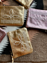 The Brillante Boot Stitch Pouch