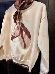 The Yoakum Horse Sweater