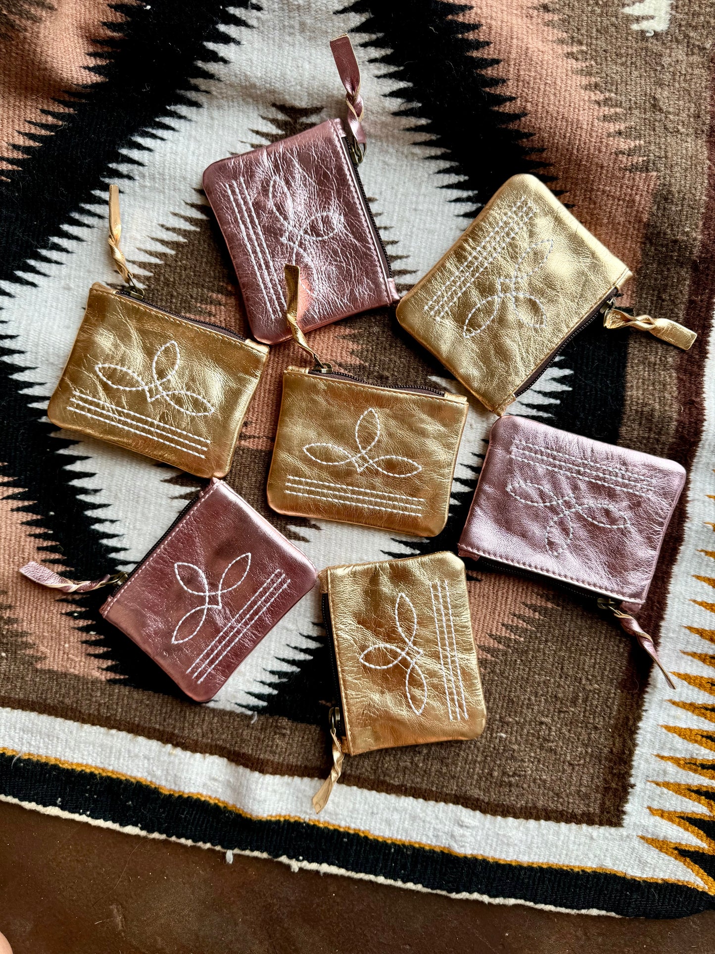 The Brillante Boot Stitch Pouch