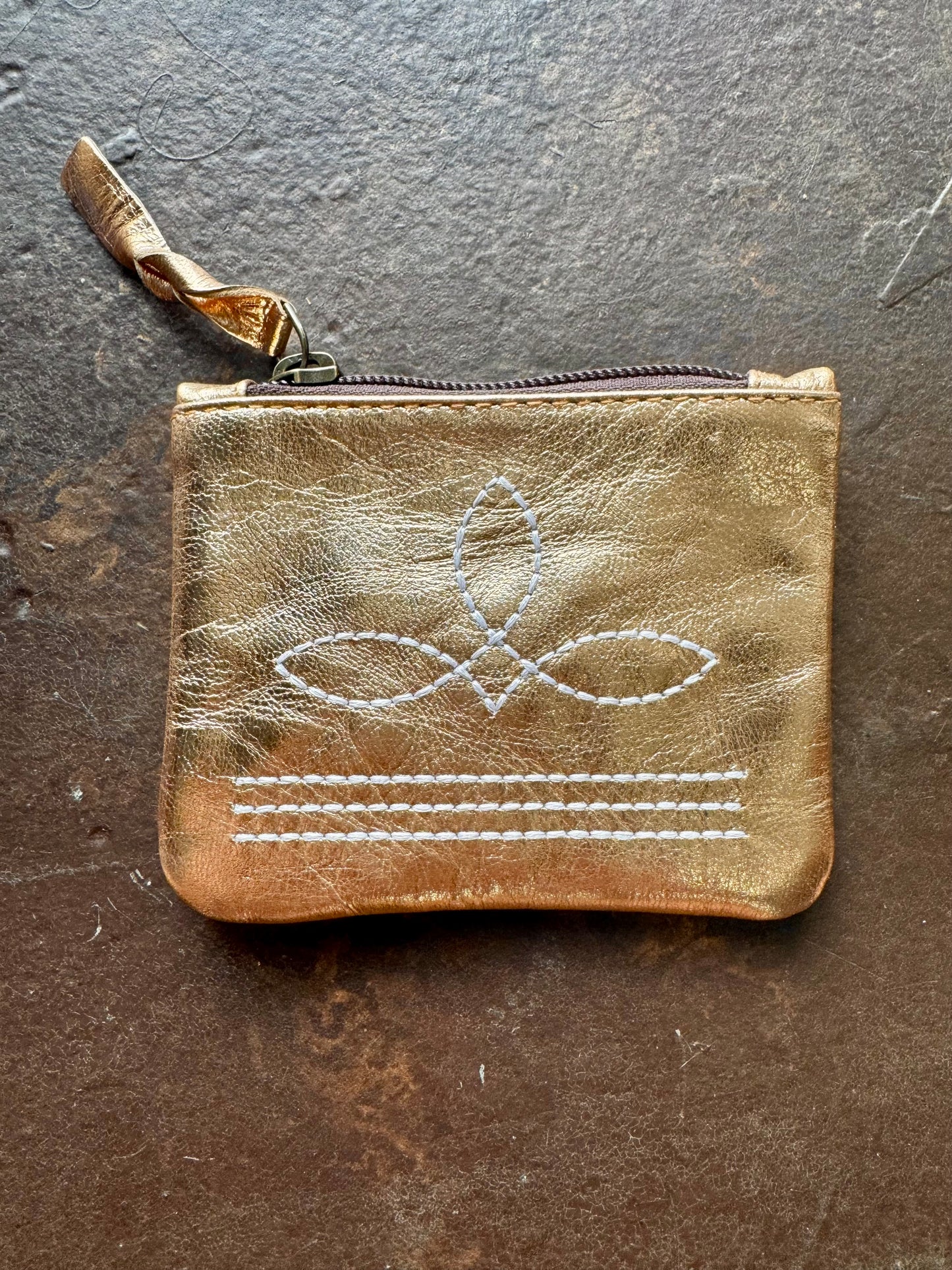 The Brillante Boot Stitch Pouch