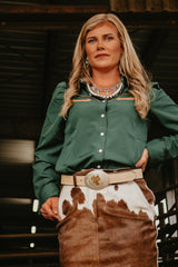 The Howdy Hanny Emerald Pearl Snap