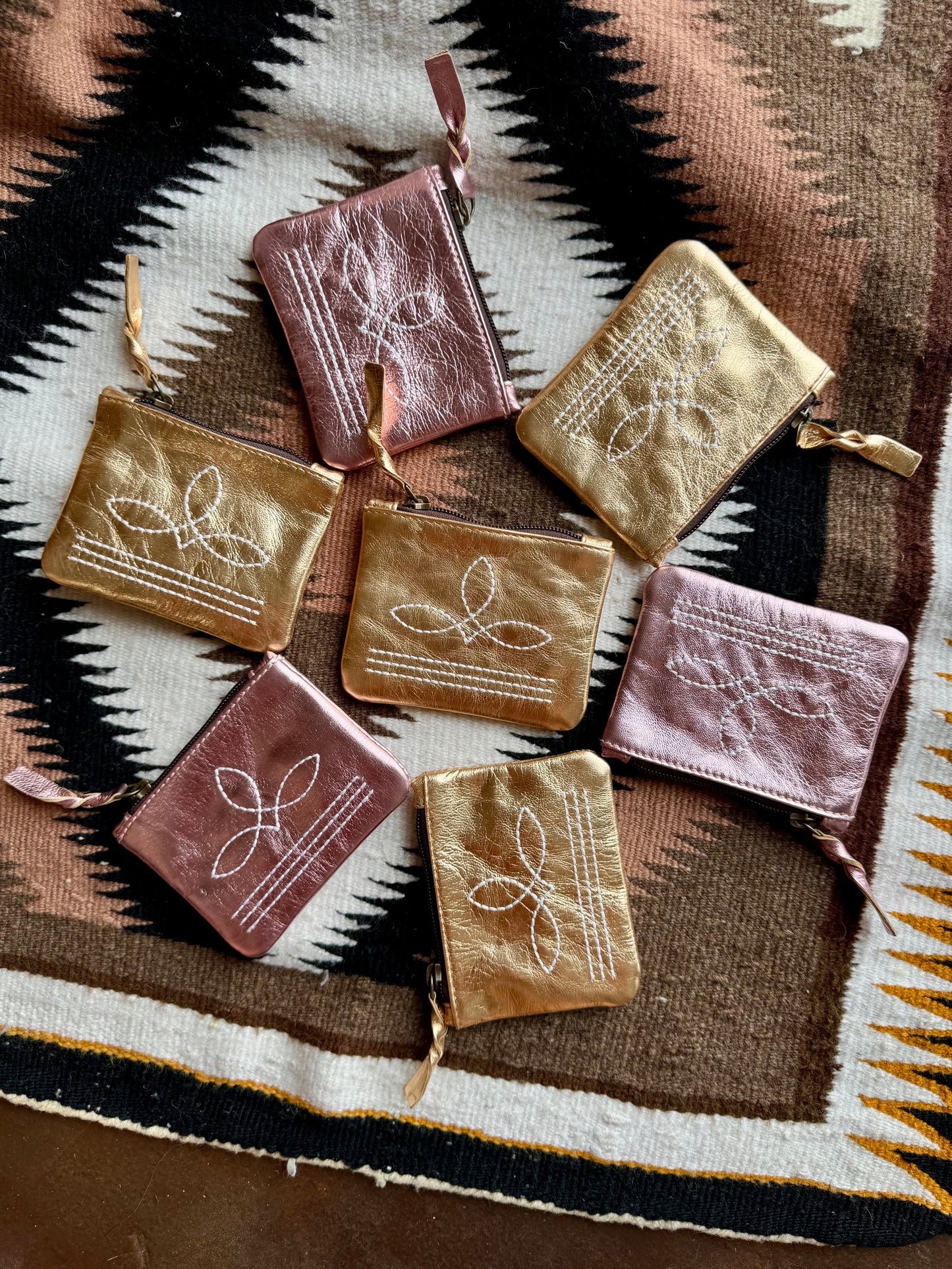 The Brillante Boot Stitch Pouch