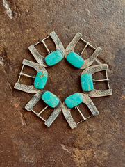 The Azul Hebillas Turquoise Buckles