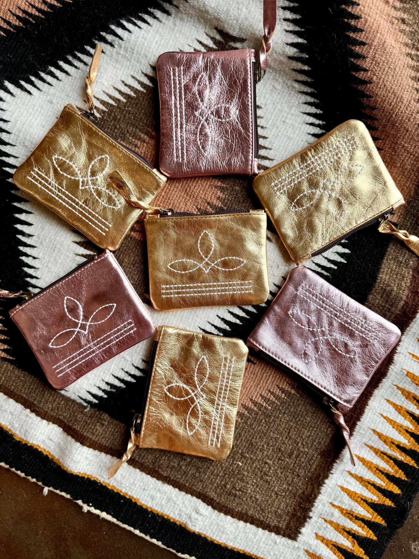 The Brillante Boot Stitch Pouch