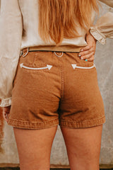 The Howdy Hanny Tan Denim Shorts