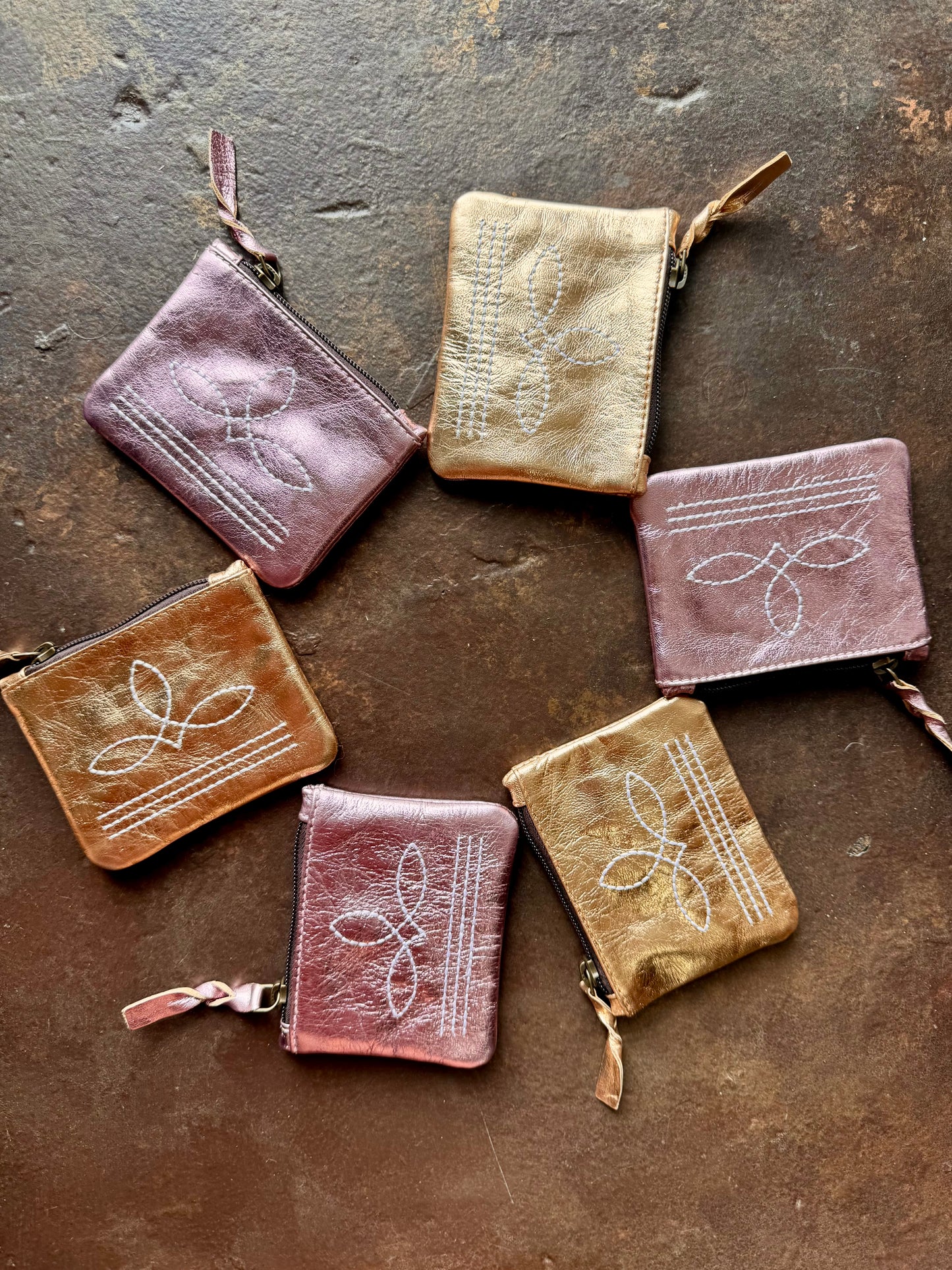The Brillante Boot Stitch Pouch