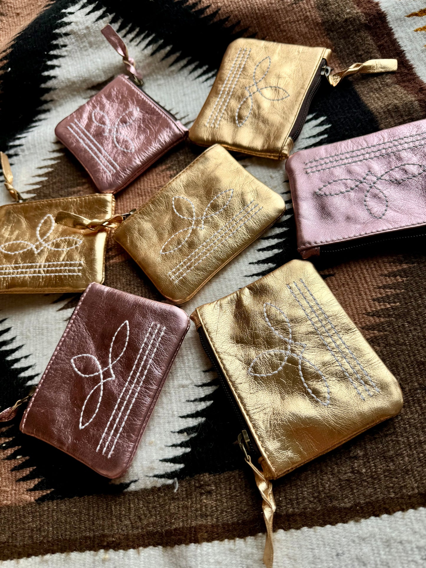 The Brillante Boot Stitch Pouch