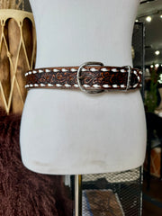 Vintage Brown Buckstitch