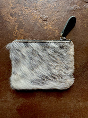 Cowhide Zip Pouch