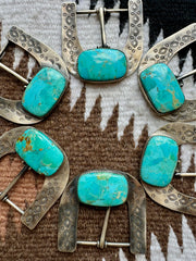 The Azul Hebillas Turquoise Buckles
