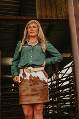 The Howdy Hanny Emerald Pearl Snap