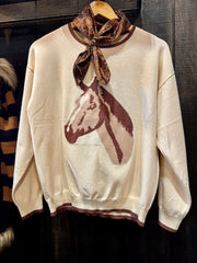 The Yoakum Horse Sweater