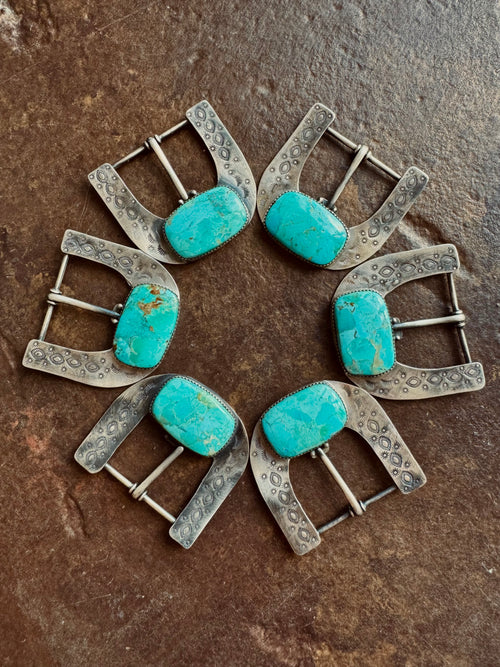 The Azul Hebillas Turquoise Buckles