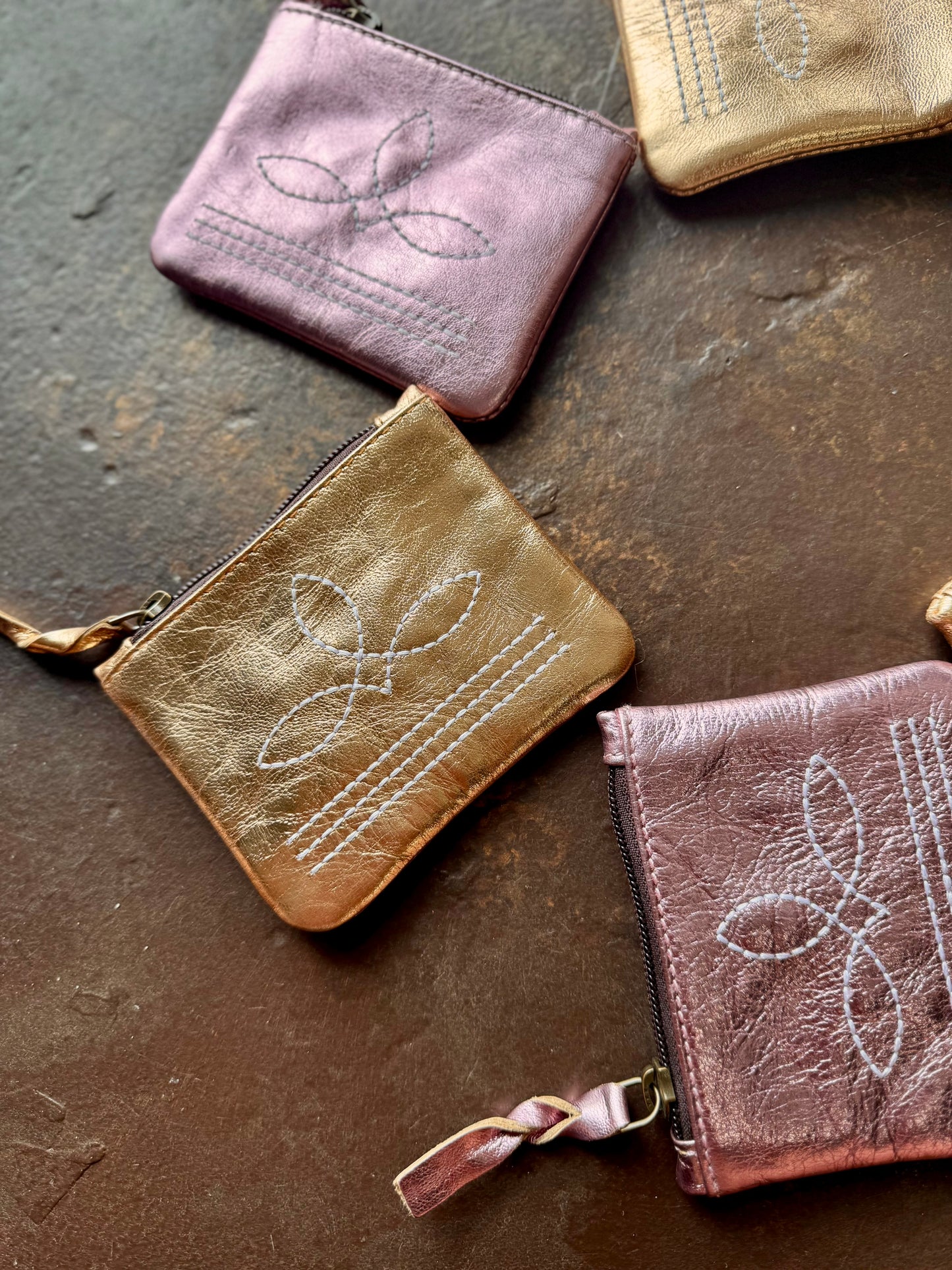 The Brillante Boot Stitch Pouch