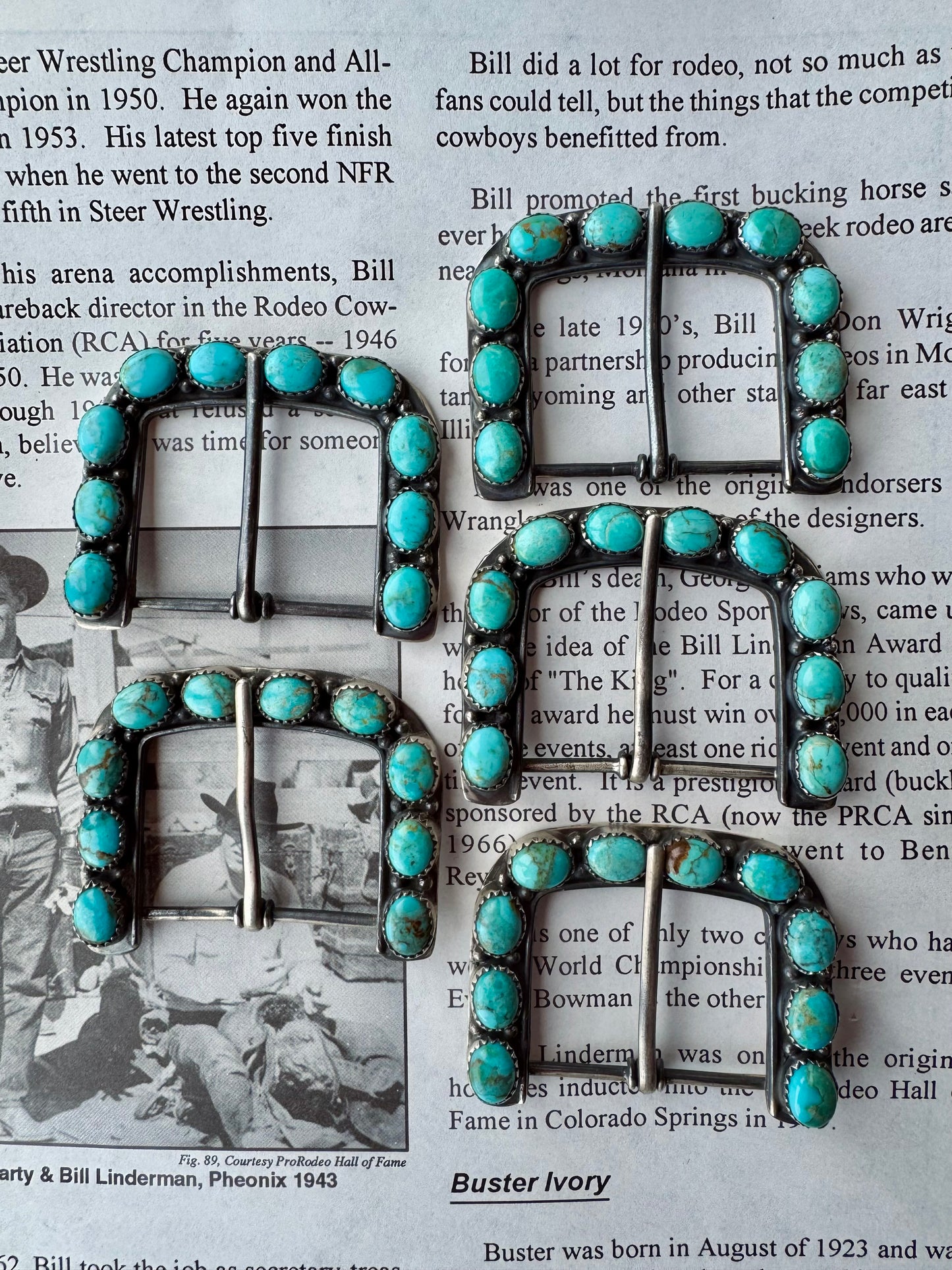 The Uno Hebillas Turquoise Buckles