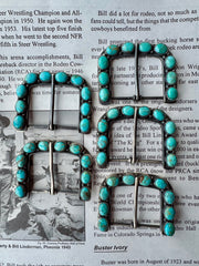 The Uno Hebillas Turquoise Buckles