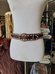 Vintage Brown Buckstitch