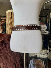 Vintage Brown Buckstitch