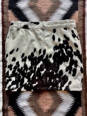 Cowhide Mini Skirt-Size 8