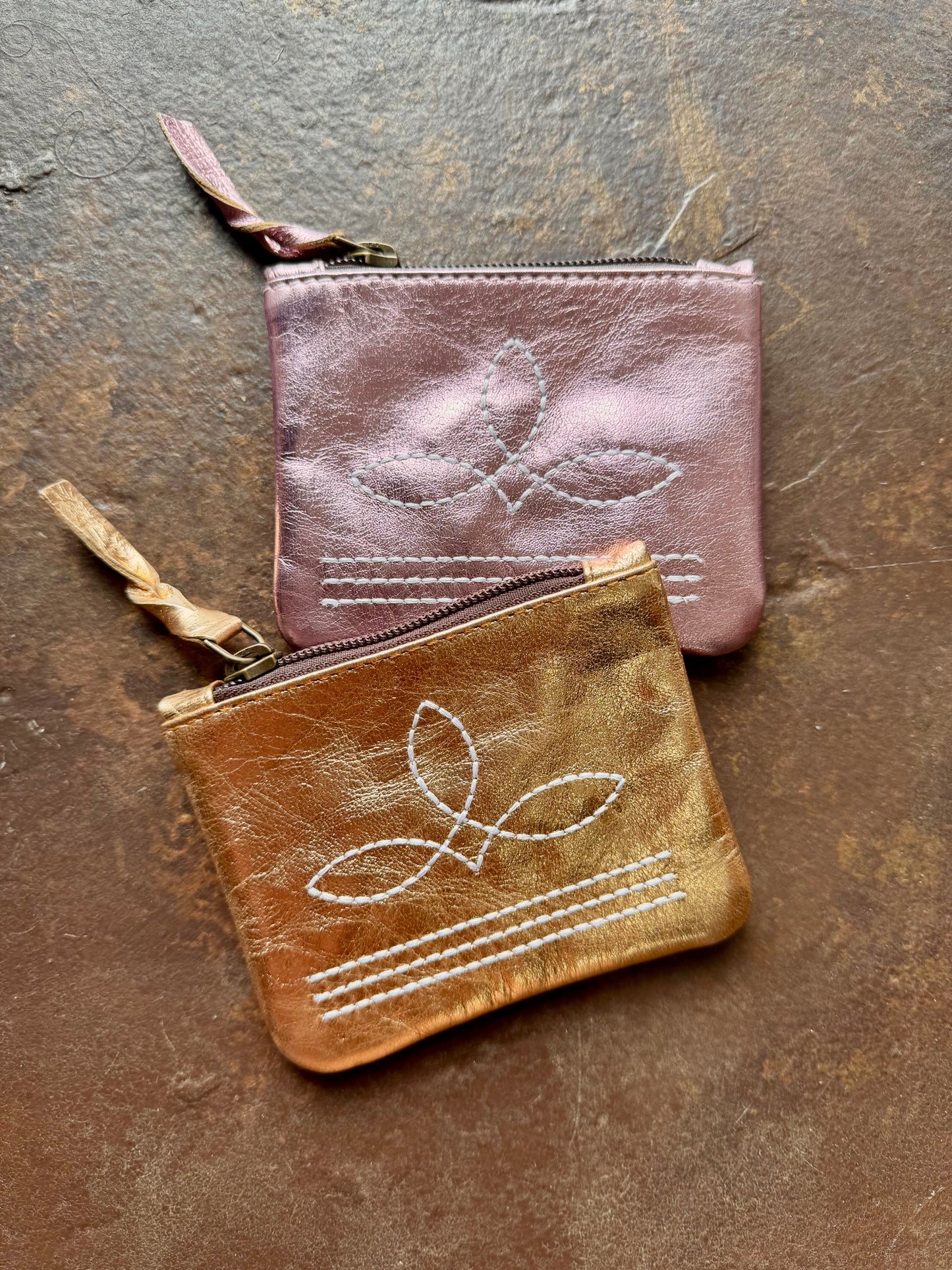 The Brillante Boot Stitch Pouch