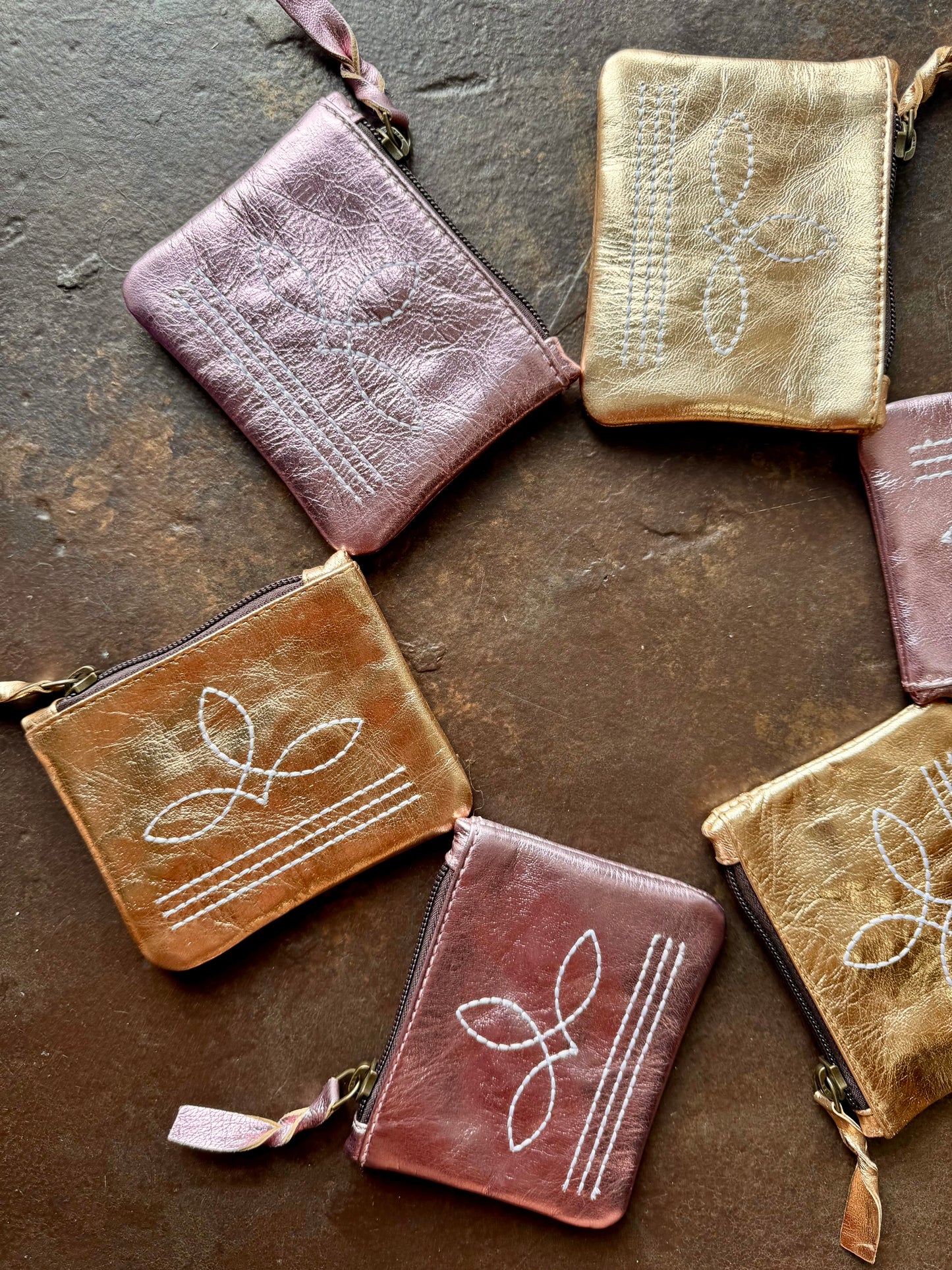 The Brillante Boot Stitch Pouch