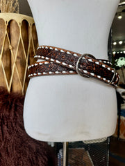 Vintage Brown Buckstitch