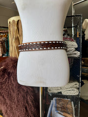 Vintage Brown Buckstitch