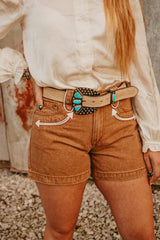 The Howdy Hanny Tan Denim Shorts