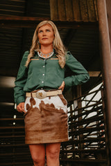 The Howdy Hanny Emerald Pearl Snap